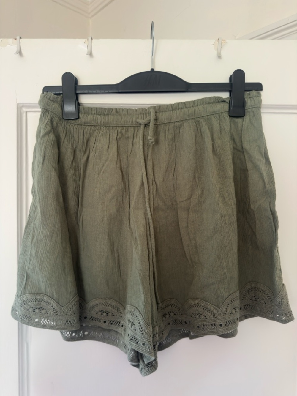 Aerie Olive Green Women’s Cotton Blend Drawstring Shorts
